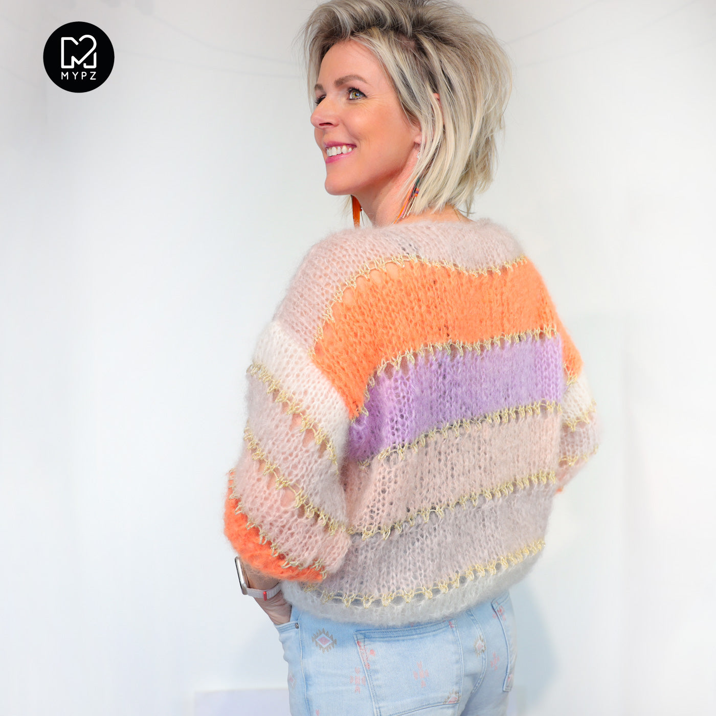 Knitting kit – MYPZ Basic Light Mohair Top Orange No10 (ENG-NL-DE-FR)