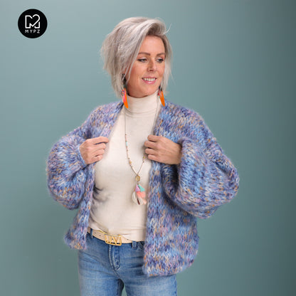 Knitting Kit – MYPZ Short Chunky Mohair Cardigan Western No.15 (ENG-NL-DE)