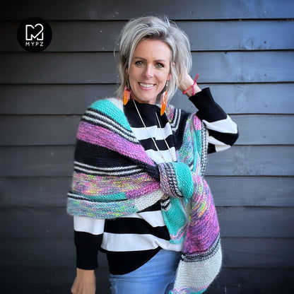 Knitting Kit - Wings of Color Shawl No6 (ENG-NL)