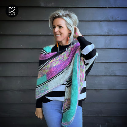 Knitting Kit - Wings of Color Shawl No6 (ENG-NL)