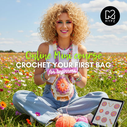 Online beginner mini course: Crochet your own Hexagon bag
