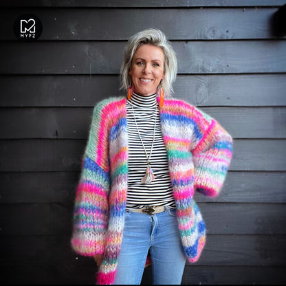 Kit para tejer – MYPZ Chunky Mohair Cardigan Piece No.15 (ENG-NL)