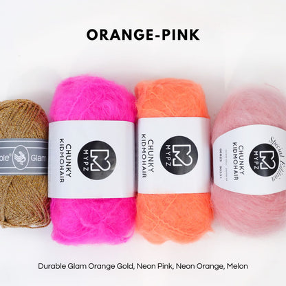 Crochet kit - MYPZ Heart bag + Diamonds bag (ENG-NL-DE-FR-ES)