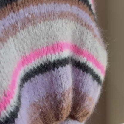 Knit pattern – Short Chunky Mohair Cardigan Alex No.12 (ENG-NL-DE)