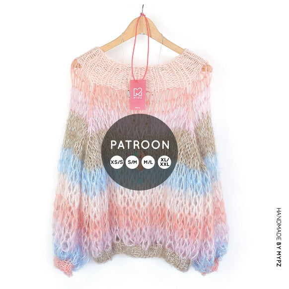 Knit pattern – MYPZ Top-down Club Pullover Pastel No.15 (ENG-NL)