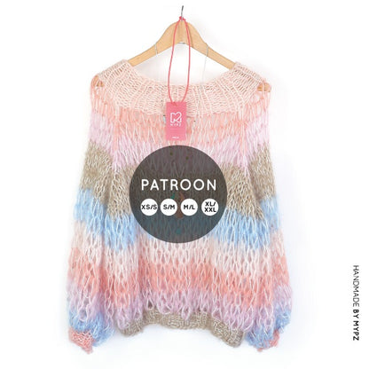 Knit pattern – MYPZ Top-down Club Pullover Pastel No.15 (ENG-NL)