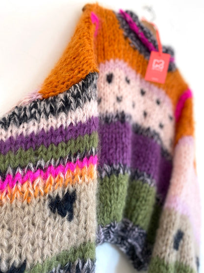 MYPZ Chunky Mohair Pullover Watermelon