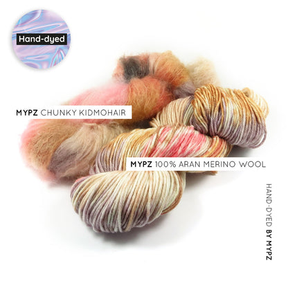 MYPZ Duo Merino Aran Kidmohair Brown Love