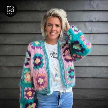 Crochet kit - MYPZ Granny square bomber cardigan Hailey (ENG-NL)