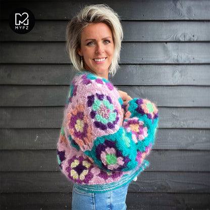 Crochet kit - MYPZ Granny square bomber cardigan Hailey (ENG-NL)