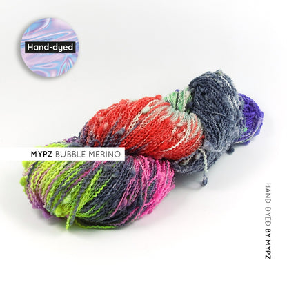 MYPZ Bubble Merino – hand-dyed Rocket