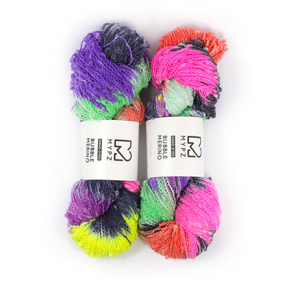 MYPZ Bubble Merino – hand-dyed Rocket