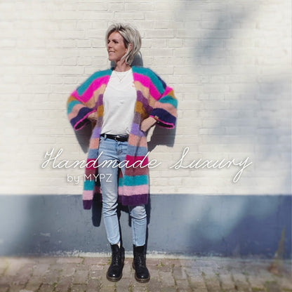 MYPZ Light colored mohair cardigan River