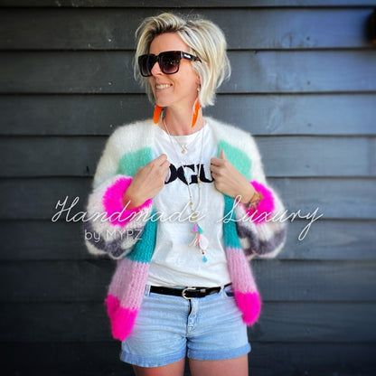 MYPZ basic light mohair cardigan flow no10