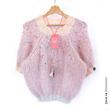 Knitting Kit – MYPZ light top-down sweater Diamonds and Pearls No10 (ENG-NL)