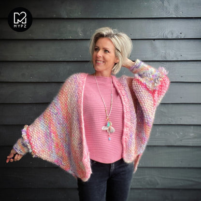 MYPZ Knitting Kit Loopy Love Cardigan Sweet No9