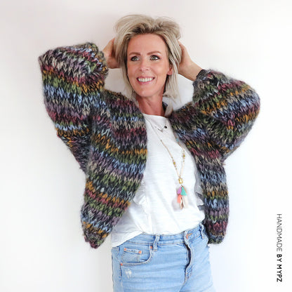 Kit de tejer – MYPZ Short Chunky Mohair Cardigan Lavie No.15 (ENG-NL-ES)