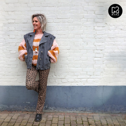 MYPZ knitting kit basic chunky mohair pullover Apache no15