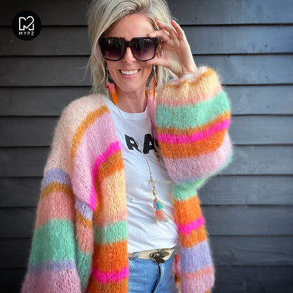 Knitting kit – MYPZ Basic Light Mohair Cardigan Talia No10 (ENG-NL)