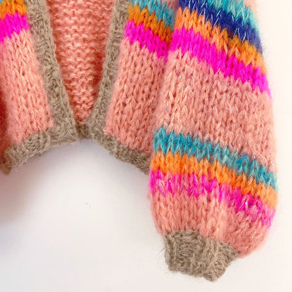 Knitting Kit - MYPZ Chunky Mohair Bomber jacket with hoodie No.15 (ENG-NL)