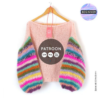 MYPZ breipatroon Basic CHunky Mohair trui Bali no12