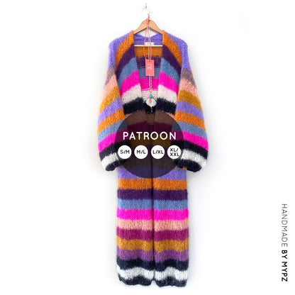 MYPZ breipatroon lang light mohair vest Shava No10