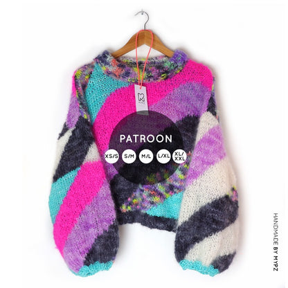 MYPZ breipatroon mohair trui Roxette No8