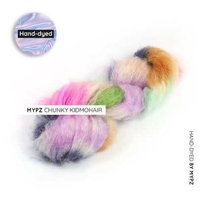 MYPZ hand-dyed Chunky kidmohair DK Blossom