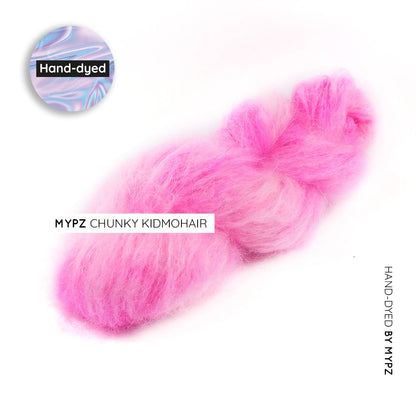 MYPZ Chunky kidmohair – hand-dyed Candy Pink