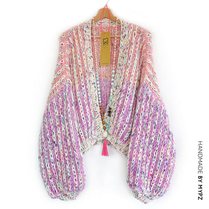 Knitting pattern – MYPZ Short Chunky Mohair Rib Cardigan Blush No.12 (ENG-NL)