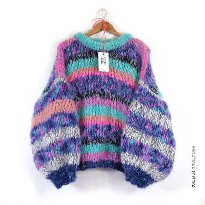 MYPZ handknit sweater mohair funky