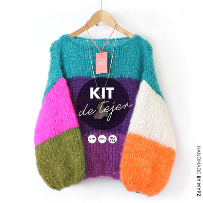 Kit de Tejido – MYPZ Básico Suéter Grueso Mila No15 (ENG-NL-DE-FR-ES)