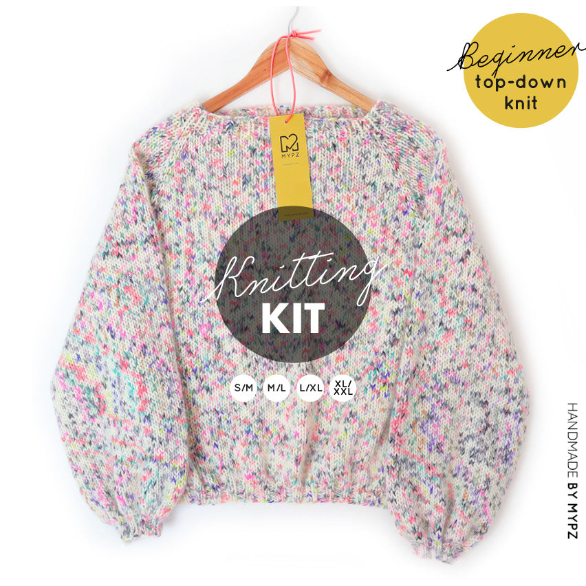 Knitting Kit – MYPZ top-down sweater Fusion No6 - Beginner (ENG-NL)