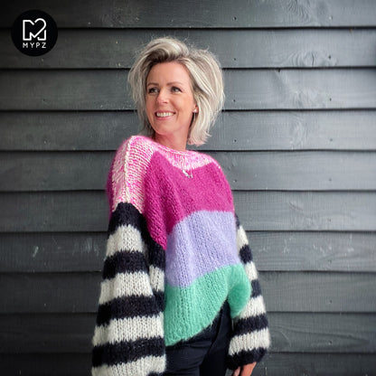 Knitting Kit – MYPZ Basic Light Mohair Pullover Coco no10 (ENG-NL)