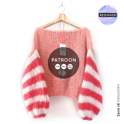 MYPZ breipatroon basic chunky trui beginner Bliss No15