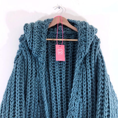 MYPZ super chunky hooded cardigan