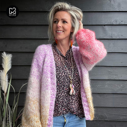 Knit pattern – MYPZ top-down cardigan Fleecy No.9 (ENG-NL)