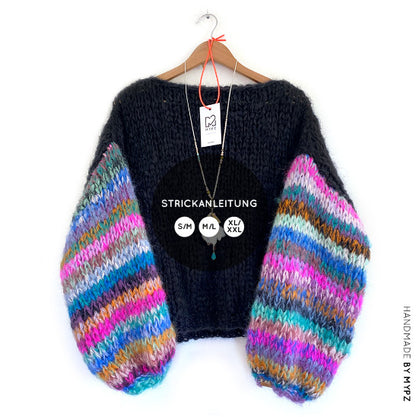 Knit pattern – MYPZ basic chunky mohair pullover Gaudy NO.15 for beginners (ENG-NL-DE)