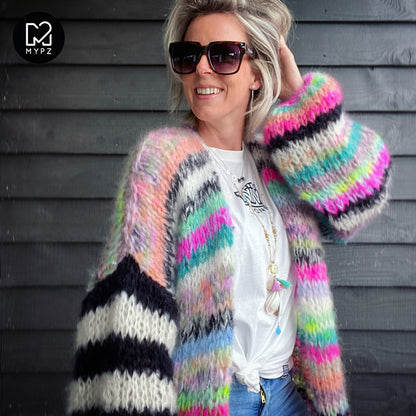 MYPZ Chunky Mohair Cardigan Indian Summer V2